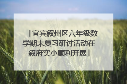 宜宾叙州区六年级数学期末复习研讨活动在叙府实小顺利开展