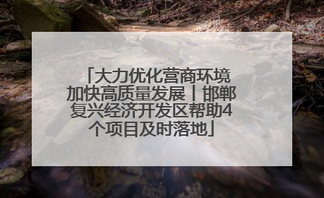 大力优化营商环境 加快高质量发展丨邯郸复兴经济开发区帮助4个项目及时落地