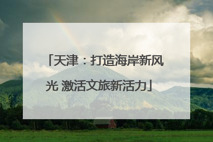 天津：打造海岸新风光 激活文旅新活力