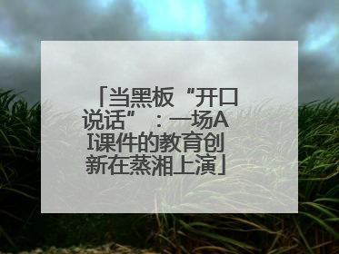 当黑板“开口说话”：一场AI课件的教育创新在蒸湘上演