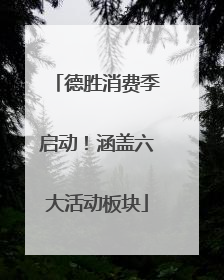 德胜消费季启动！涵盖六大活动板块