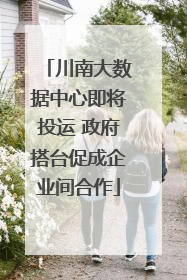 川南大数据中心即将投运 政府搭台促成企业间合作