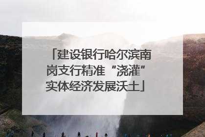 建设银行哈尔滨南岗支行精准“浇灌”实体经济发展沃土