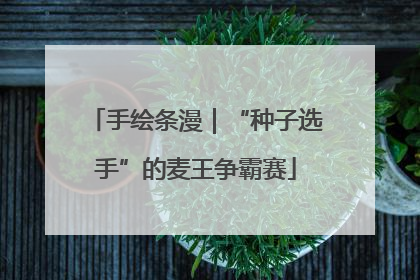 手绘条漫｜“种子选手”的麦王争霸赛