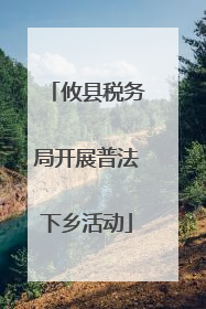 攸县税务局开展普法下乡活动