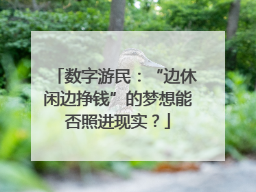 数字游民：“边休闲边挣钱”的梦想能否照进现实？