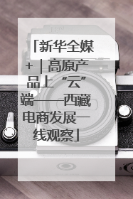 新华全媒+｜高原产品上“云”端——西藏电商发展一线观察