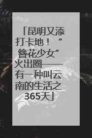 昆明又添打卡地！“簪花少女”火出圈——有一种叫云南的生活之365天