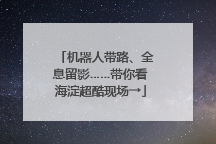 机器人带路、全息留影……带你看海淀超酷现场→