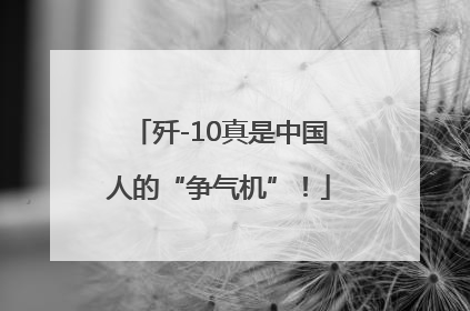 歼-10真是中国人的“争气机”！
