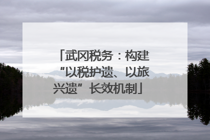 武冈税务：构建“以税护遗、以旅兴遗”长效机制