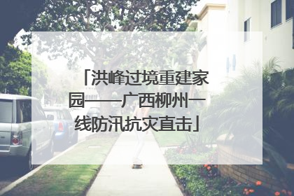 洪峰过境重建家园——广西柳州一线防汛抗灾直击