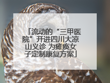 流动的“三甲医院”开进四川大凉山义诊 为瘫痪女子定制康复方案