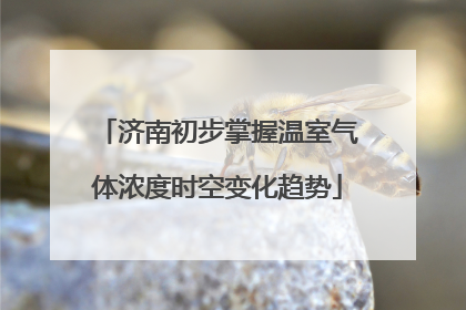 济南初步掌握温室气体浓度时空变化趋势