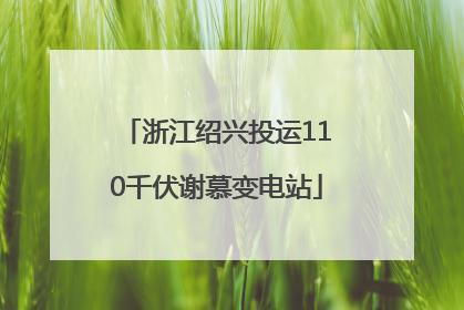 浙江绍兴投运110千伏谢慕变电站