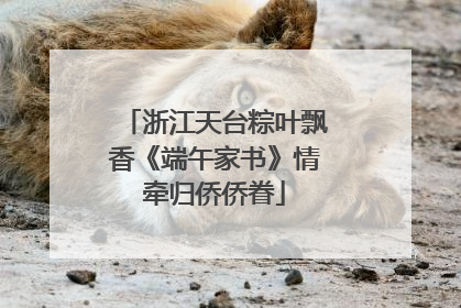 浙江天台粽叶飘香《端午家书》情牵归侨侨眷