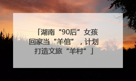 湖南“90后”女孩回家当“羊倌”，计划打造文旅“羊村”