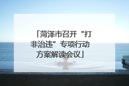 菏泽市召开“打非治违”专项行动方案解读会议