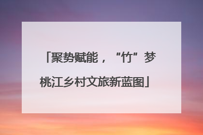 聚势赋能，“竹”梦桃江乡村文旅新蓝图