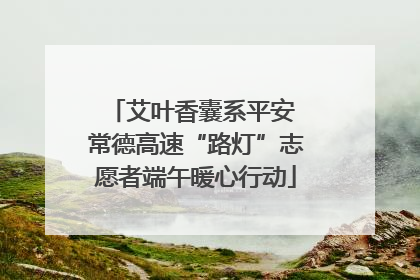 艾叶香囊系平安 常德高速“路灯”志愿者端午暖心行动