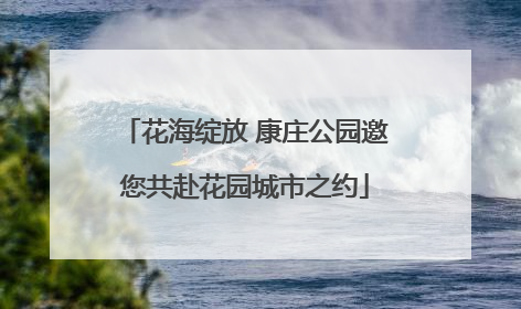 花海绽放 康庄公园邀您共赴花园城市之约