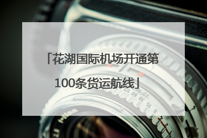 花湖国际机场开通第100条货运航线