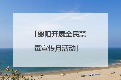 襄阳开展全民禁毒宣传月活动