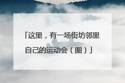 这里，有一场街坊邻里自己的运动会（图）
