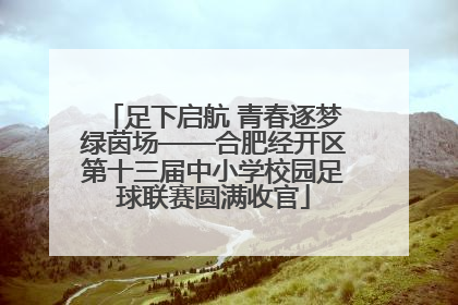 足下启航 青春逐梦绿茵场——合肥经开区第十三届中小学校园足球联赛圆满收官