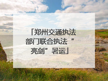郑州交通执法部门联合执法“亮剑”暑运