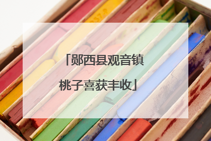 郧西县观音镇桃子喜获丰收