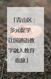 青山区：多元促学 让国通语教学融入教育血脉
