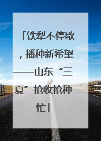 铁犁不停歇，播种新希望——山东“三夏”抢收抢种忙