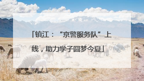 镇江：“京警服务队”上线，助力学子圆梦今夏