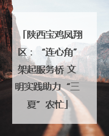 陕西宝鸡凤翔区：“连心角”架起服务桥 文明实践助力“三夏”农忙