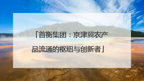 首衡集团：京津冀农产品流通的枢纽与创新者