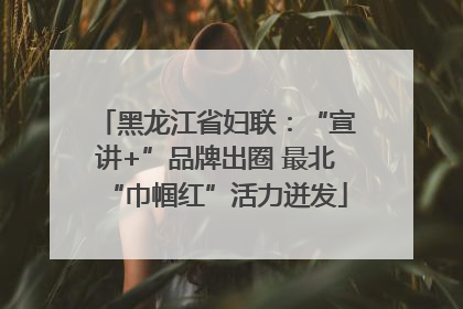 黑龙江省妇联：“宣讲+”品牌出圈 最北“巾帼红”活力迸发