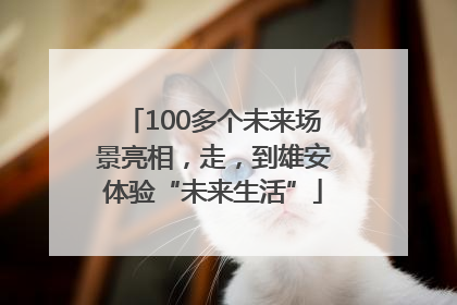 100多个未来场景亮相，走，到雄安体验“未来生活”