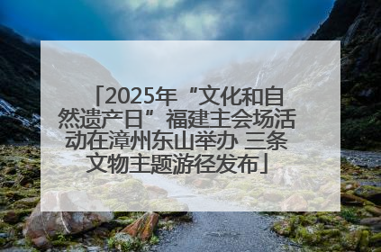2025年“文化和自然遗产日”福建主会场活动在漳州东山举办 三条文物主题游径发布