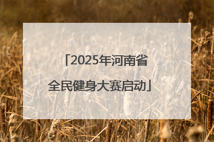 2025年河南省全民健身大赛启动