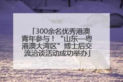 300余名优秀港澳青年参与！“山东—粤港澳大湾区”博士后交流洽谈活动成功举办